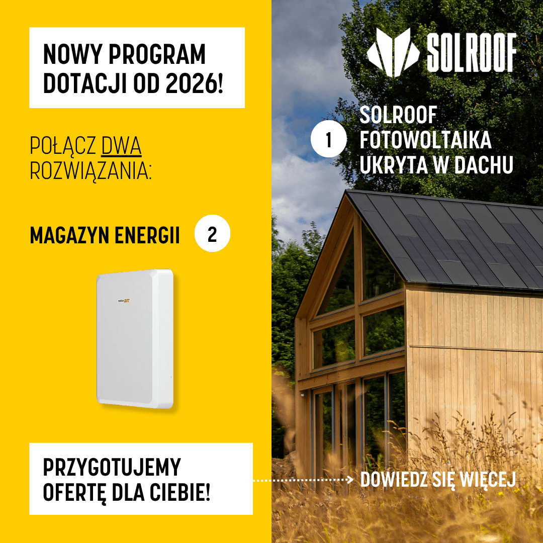 Nowy program dotacji na magazyny energii już od 2026 roku | SOLROOF